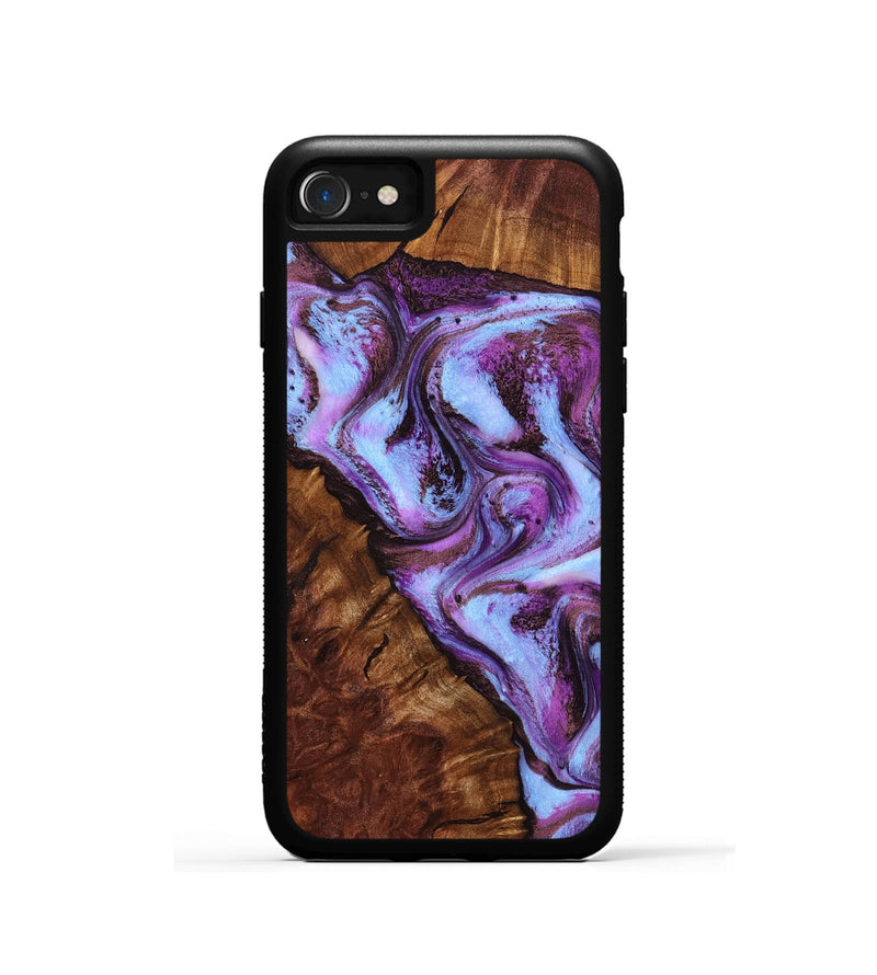 iPhone SE Wood Phone Case - Aryana (Purple, 801894)