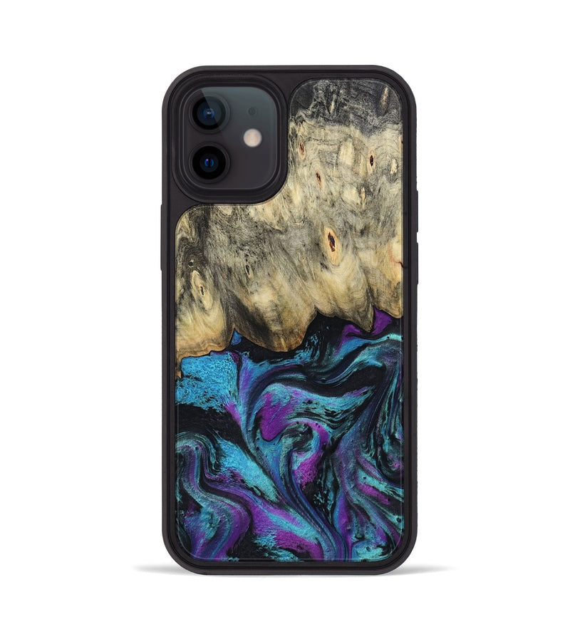 iPhone 12 Wood Phone Case - Mylee (Purple, 801895)
