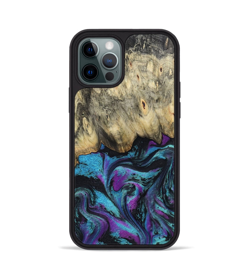 iPhone 12 Pro Wood Phone Case - Mylee (Purple, 801895)
