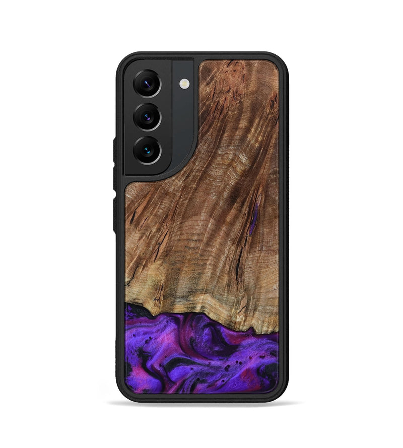 Galaxy S22 Wood Phone Case - Sam (Purple, 801897)