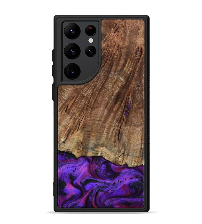 Galaxy S22 Ultra Wood Phone Case - Sam (Purple, 801897)