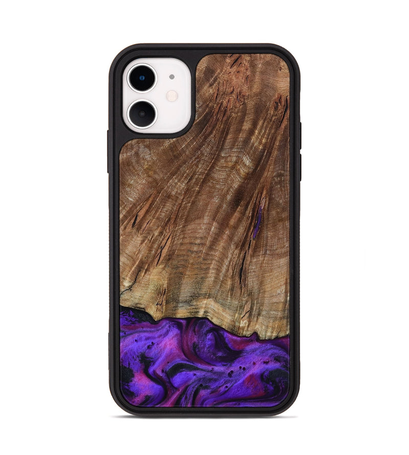 iPhone 11 Wood Phone Case - Sam (Purple, 801897)