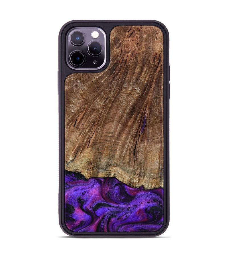 iPhone 11 Pro Max Wood Phone Case - Sam (Purple, 801897)