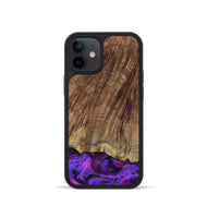 iPhone 12 mini Wood Phone Case - Sam (Purple, 801897)