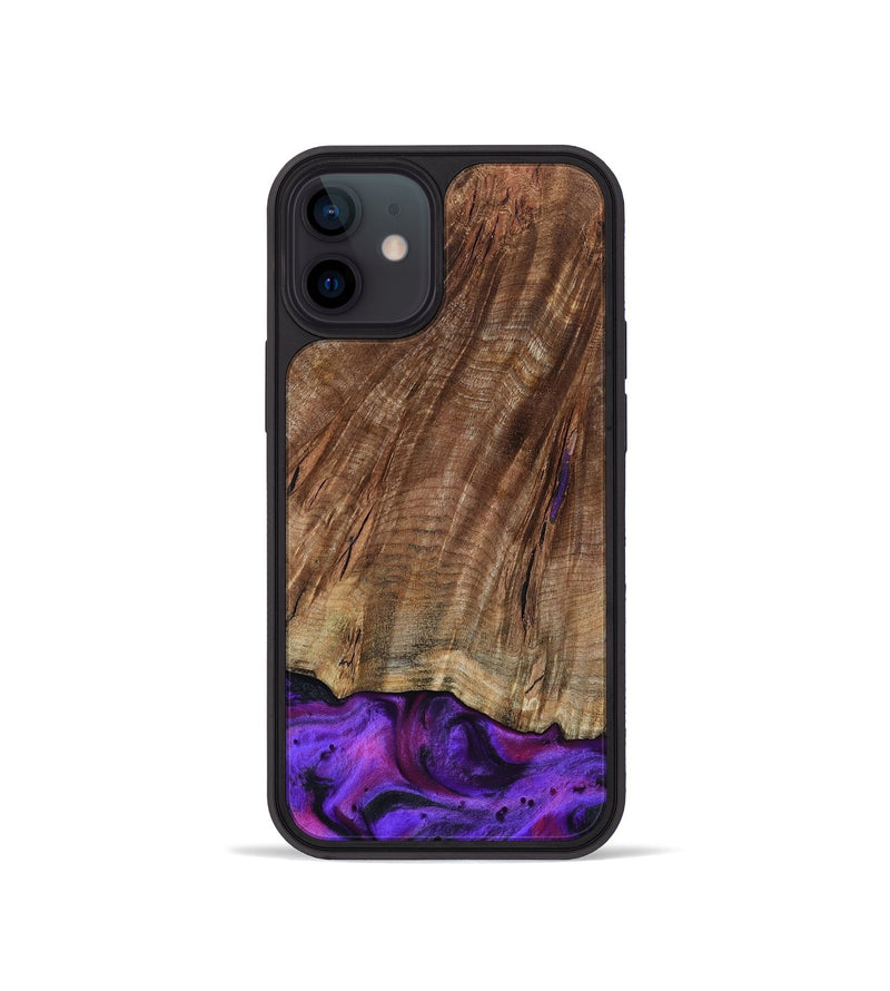 iPhone 12 mini Wood Phone Case - Sam (Purple, 801897)