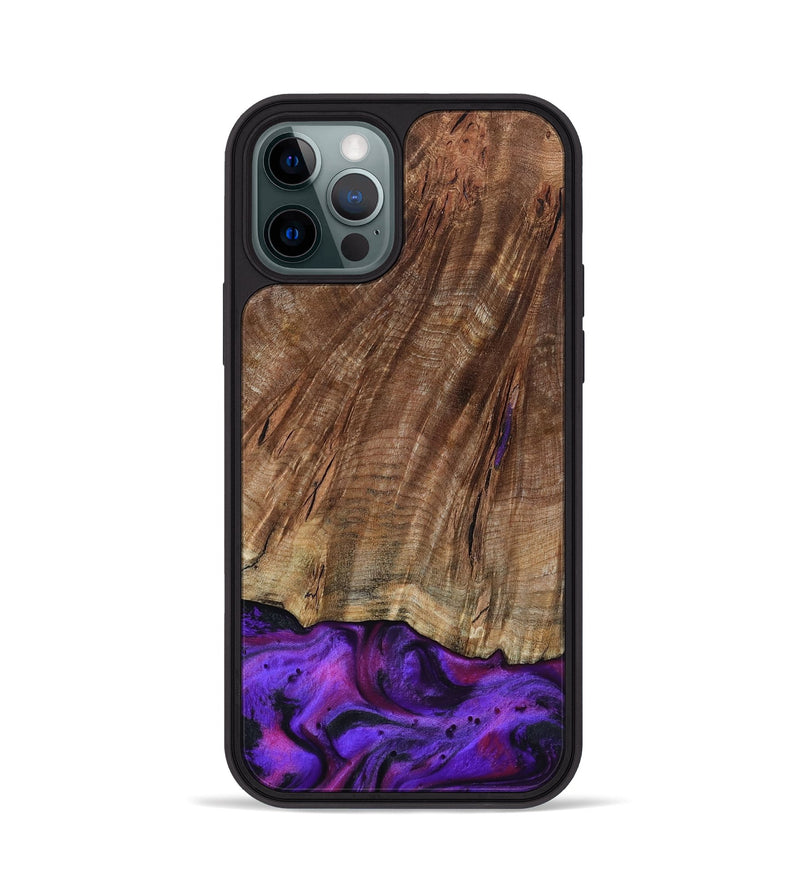 iPhone 12 Pro Wood Phone Case - Sam (Purple, 801897)