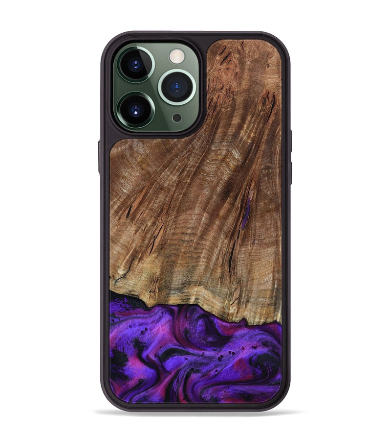 iPhone 13 Pro Max Wood Phone Case - Sam (Purple, 801897)