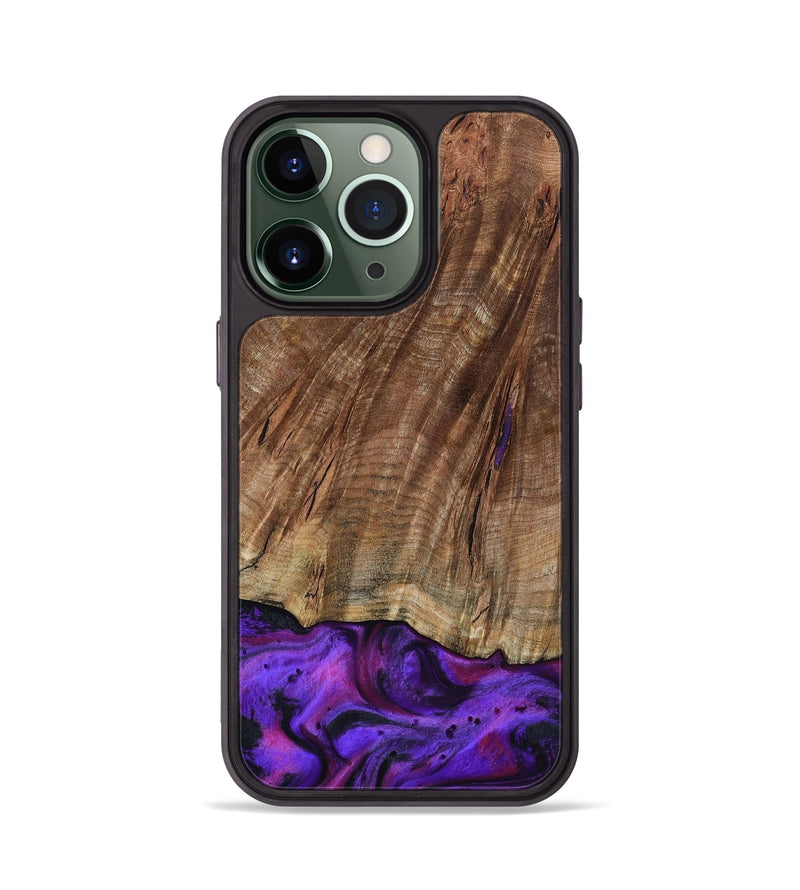iPhone 13 Pro Wood Phone Case - Sam (Purple, 801897)
