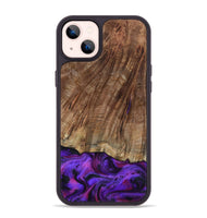 iPhone 14 Plus Wood Phone Case - Sam (Purple, 801897)