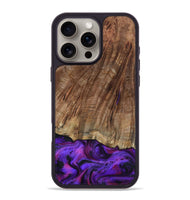 iPhone 16 Pro Max Wood Phone Case - Sam (Purple, 801897)