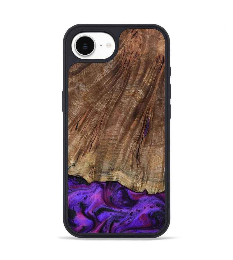 iPhone 16e Wood Phone Case - Sam (Purple, 801897)
