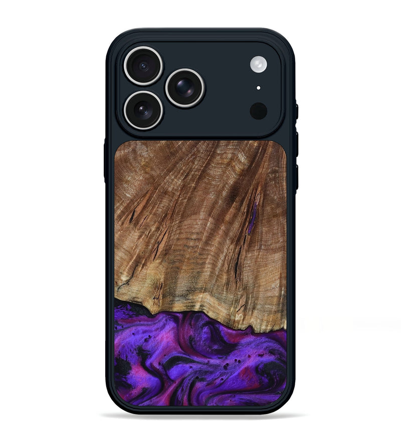iPhone 17 Pro Max Wood Phone Case - Sam (Purple, 801897)