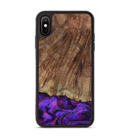 iPhone Xs Max Wood Phone Case - Sam (Purple, 801897)