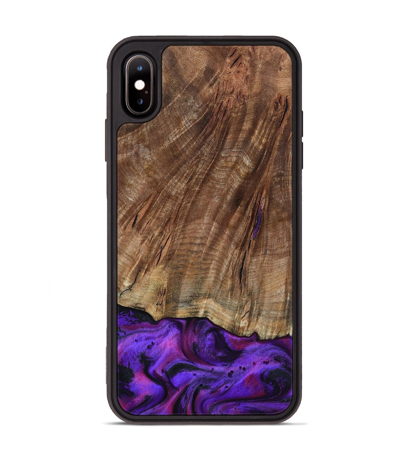 iPhone Xs Max Wood Phone Case - Sam (Purple, 801897)