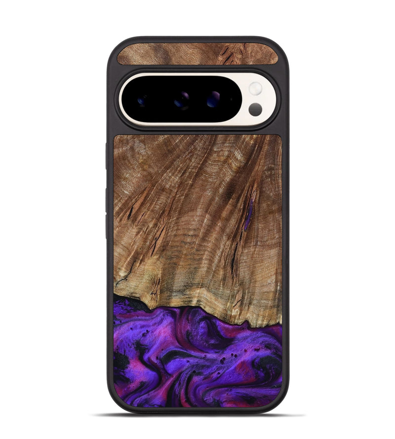 Pixel 9 Wood Phone Case - Sam (Purple, 801897)