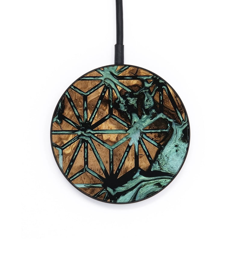 Circle Wood Wireless Charger - Ronan (Pattern, 801898)