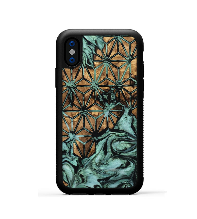 iPhone Xs Wood Phone Case - Ronan (Pattern, 801898)