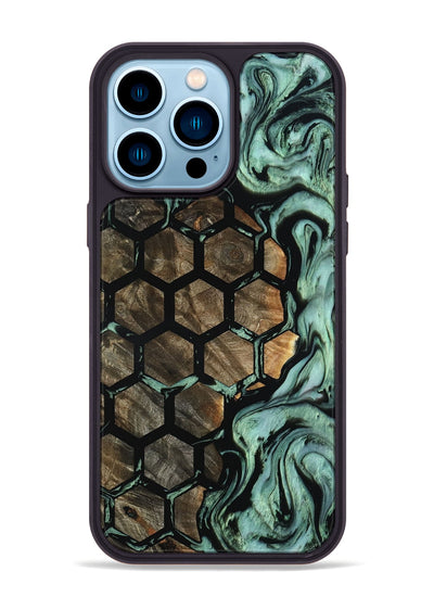 iPhone 14 Pro Max Wood Phone Case - Leah (Pattern, 801899)