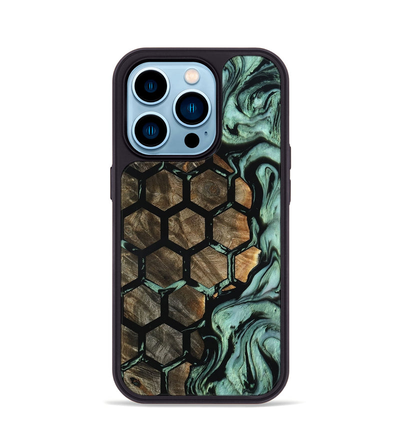 iPhone 14 Pro Wood Phone Case - Leah (Pattern, 801899)