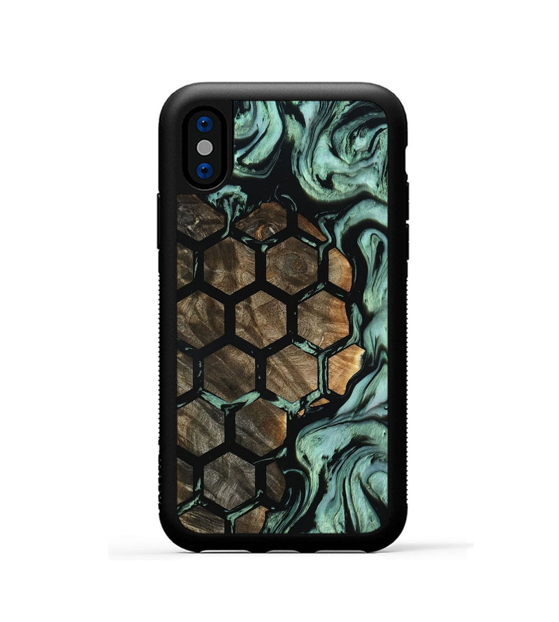 iPhone Xs Wood Phone Case - Leah (Pattern, 801899)