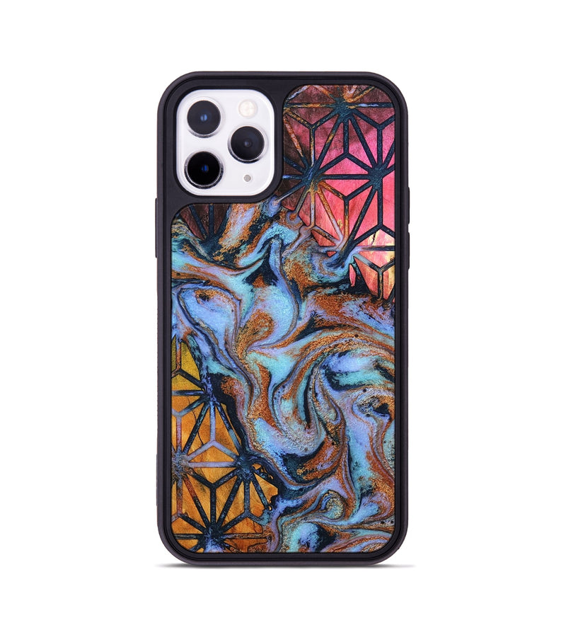 iPhone 11 Pro Wood Phone Case - Kelly (Pattern, 801901)
