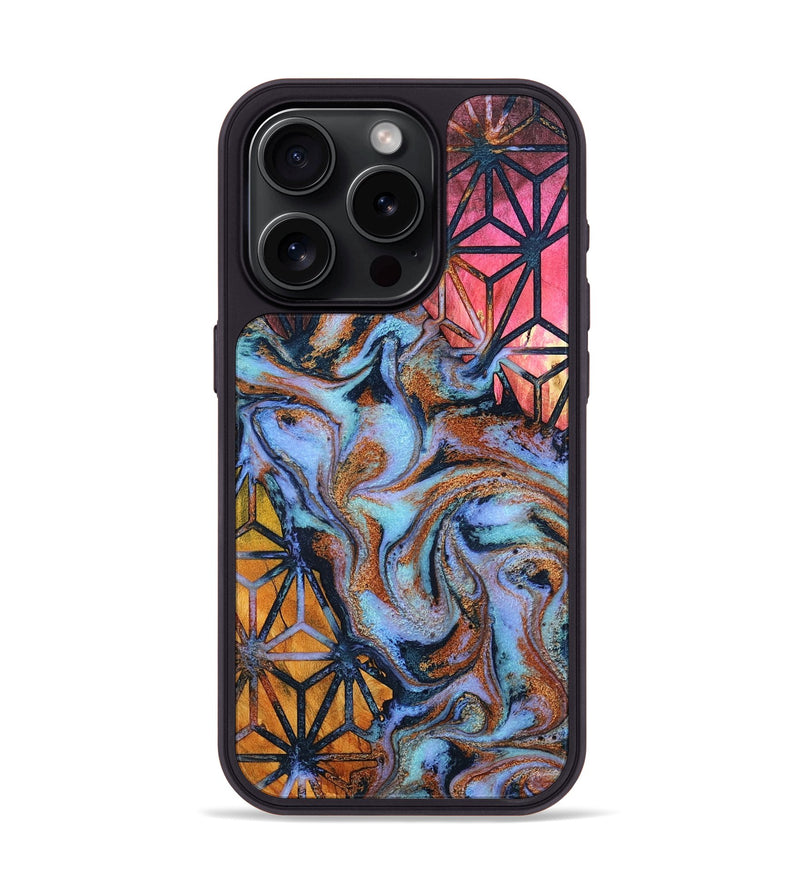 iPhone 15 Pro Wood Phone Case - Kelly (Pattern, 801901)