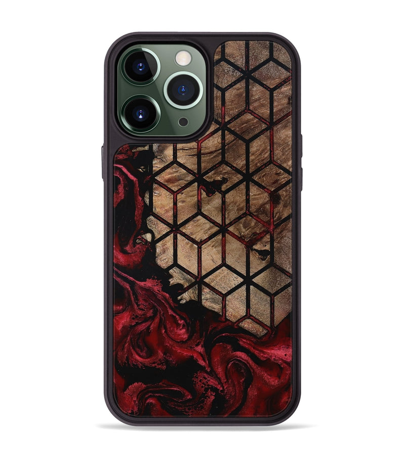 iPhone 13 Pro Max Wood Phone Case - Starla (Pattern, 801902)