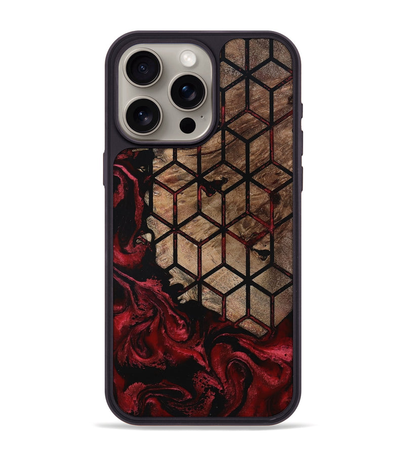 iPhone 15 Pro Max Wood Phone Case - Starla (Pattern, 801902)