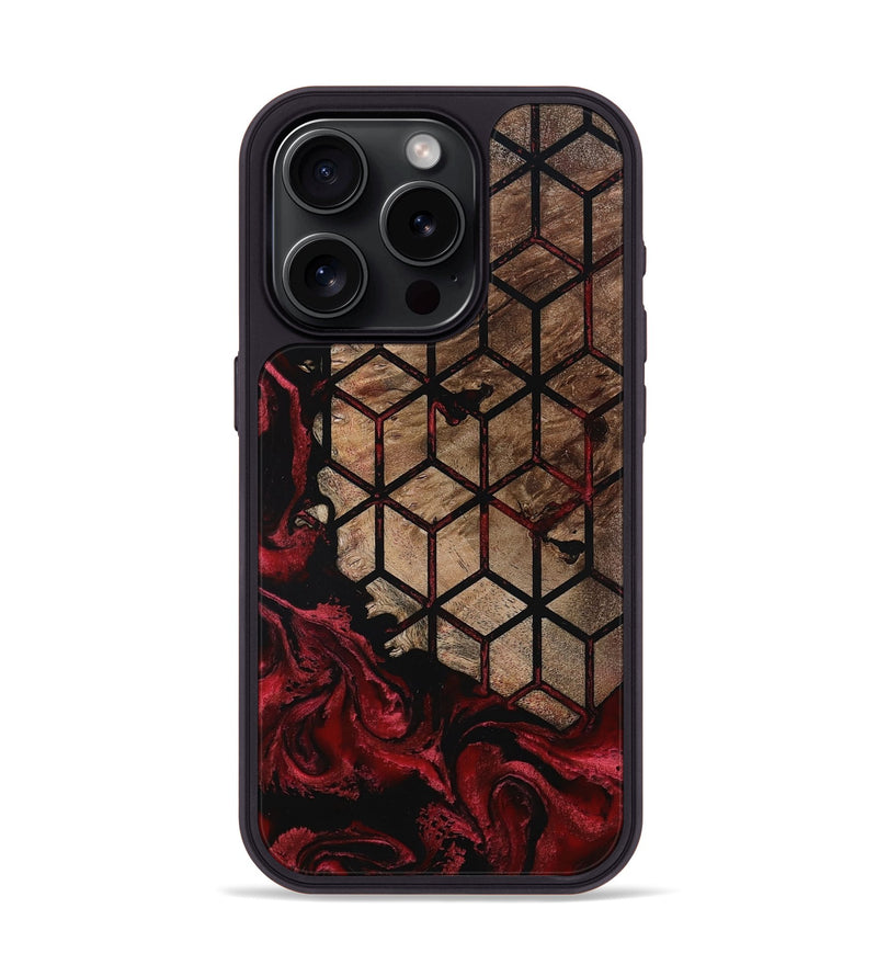 iPhone 15 Pro Wood Phone Case - Starla (Pattern, 801902)