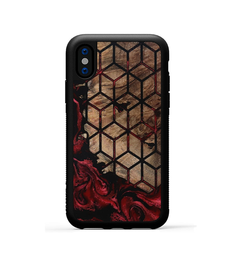 iPhone Xs Wood Phone Case - Starla (Pattern, 801902)