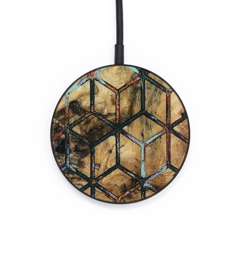 Circle Wood Wireless Charger - Hobert (Pattern, 801903)