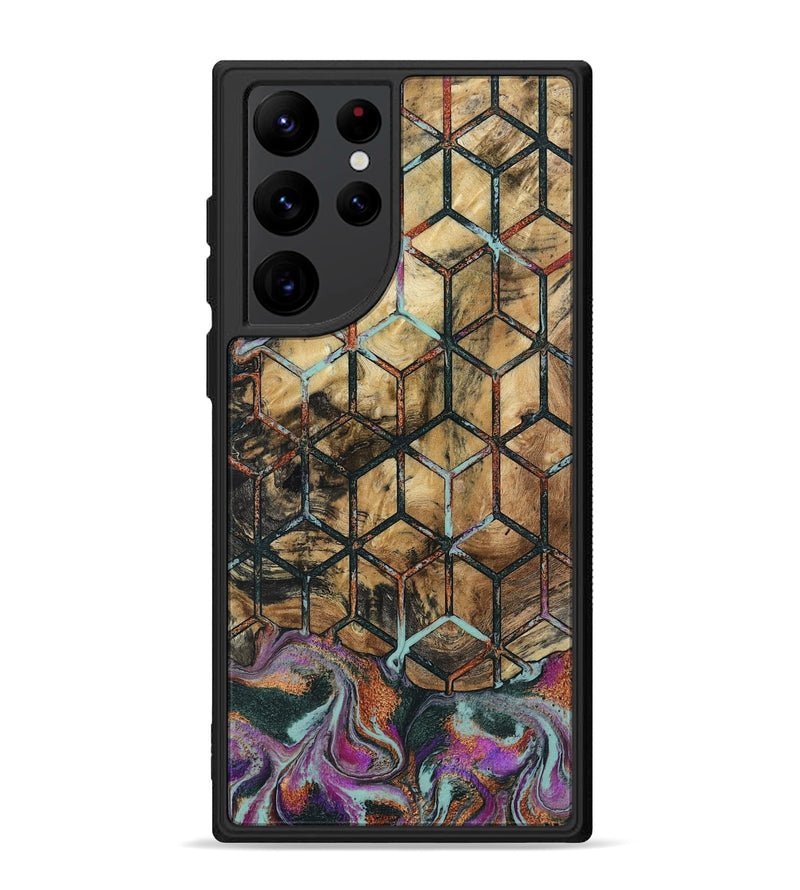 Galaxy S22 Ultra Wood Phone Case - Hobert (Pattern, 801903)