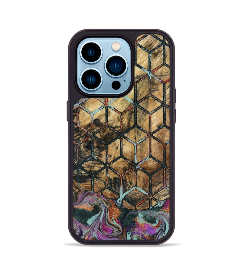 iPhone 14 Pro Wood Phone Case - Hobert (Pattern, 801903)