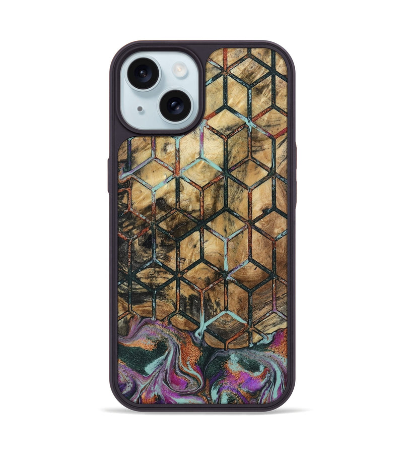 iPhone 15 Wood Phone Case - Hobert (Pattern, 801903)