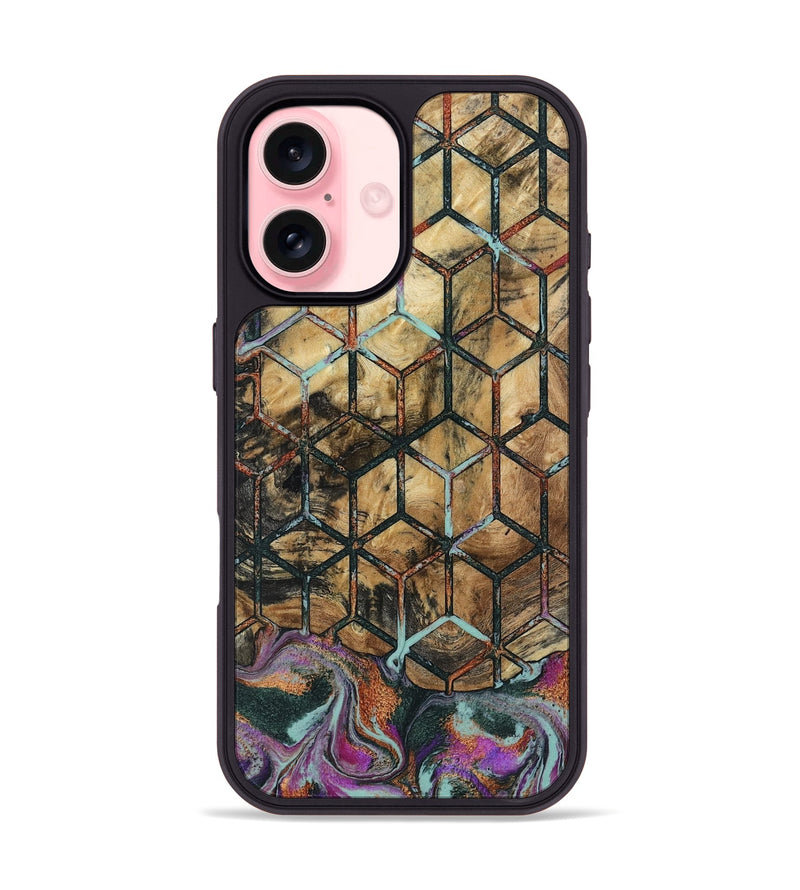 iPhone 16 Wood Phone Case - Hobert (Pattern, 801903)