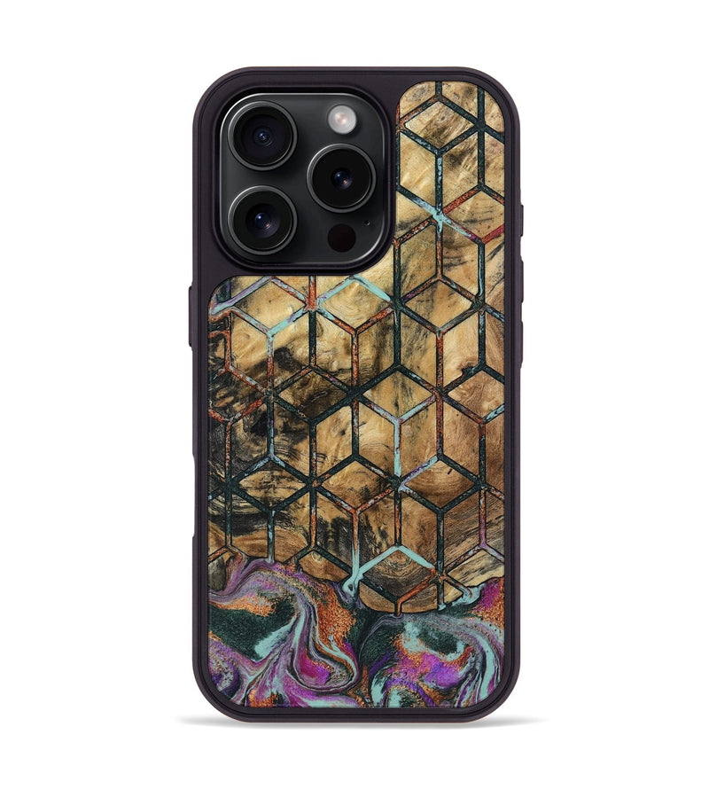iPhone 16 Pro Wood Phone Case - Hobert (Pattern, 801903)
