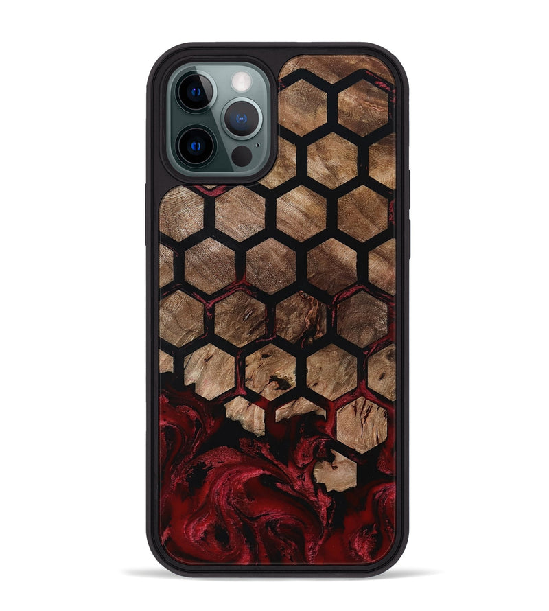 iPhone 12 Pro Max Wood Phone Case - Damon (Pattern, 801904)