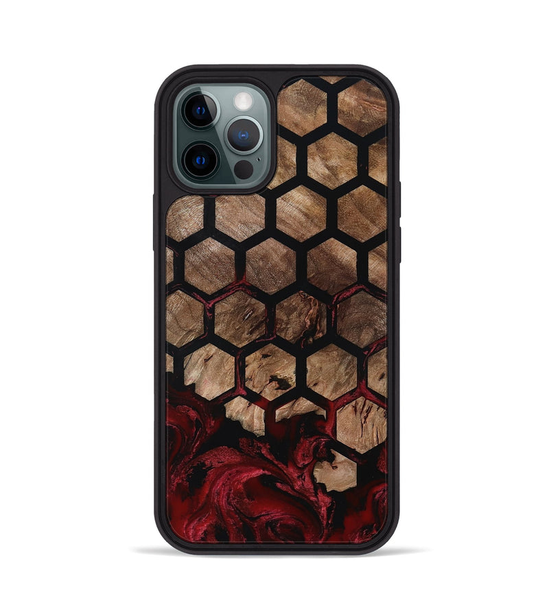iPhone 12 Pro Wood Phone Case - Damon (Pattern, 801904)
