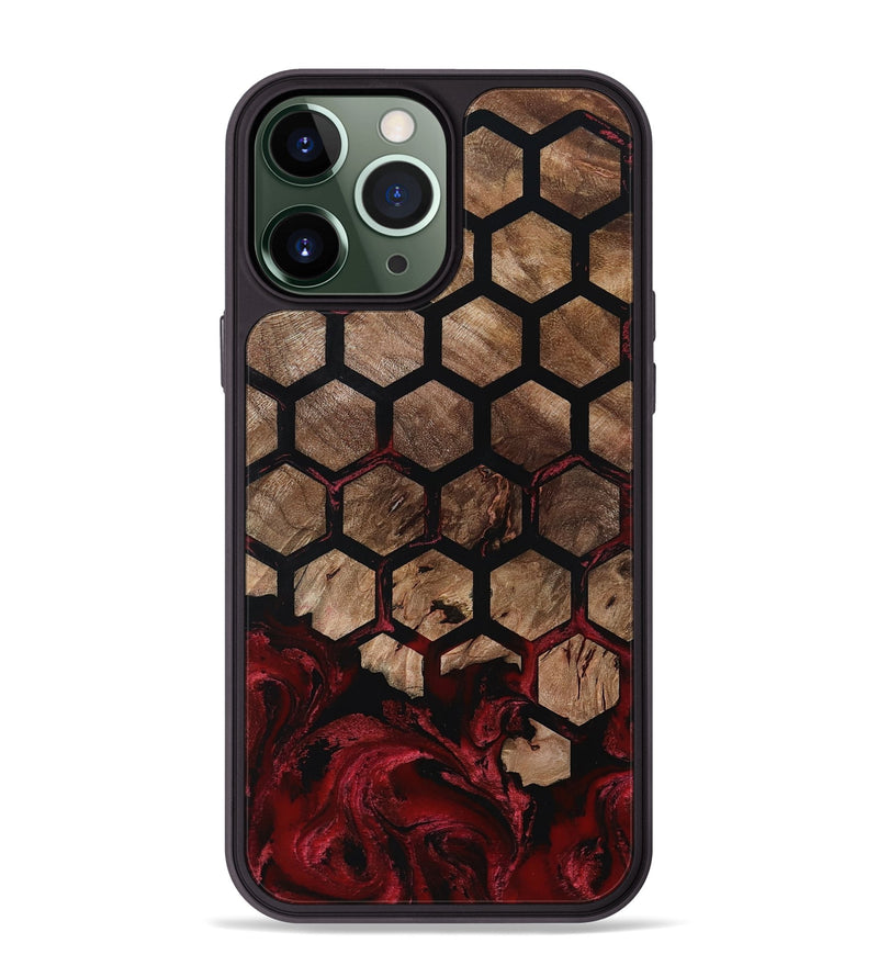 iPhone 13 Pro Max Wood Phone Case - Damon (Pattern, 801904)