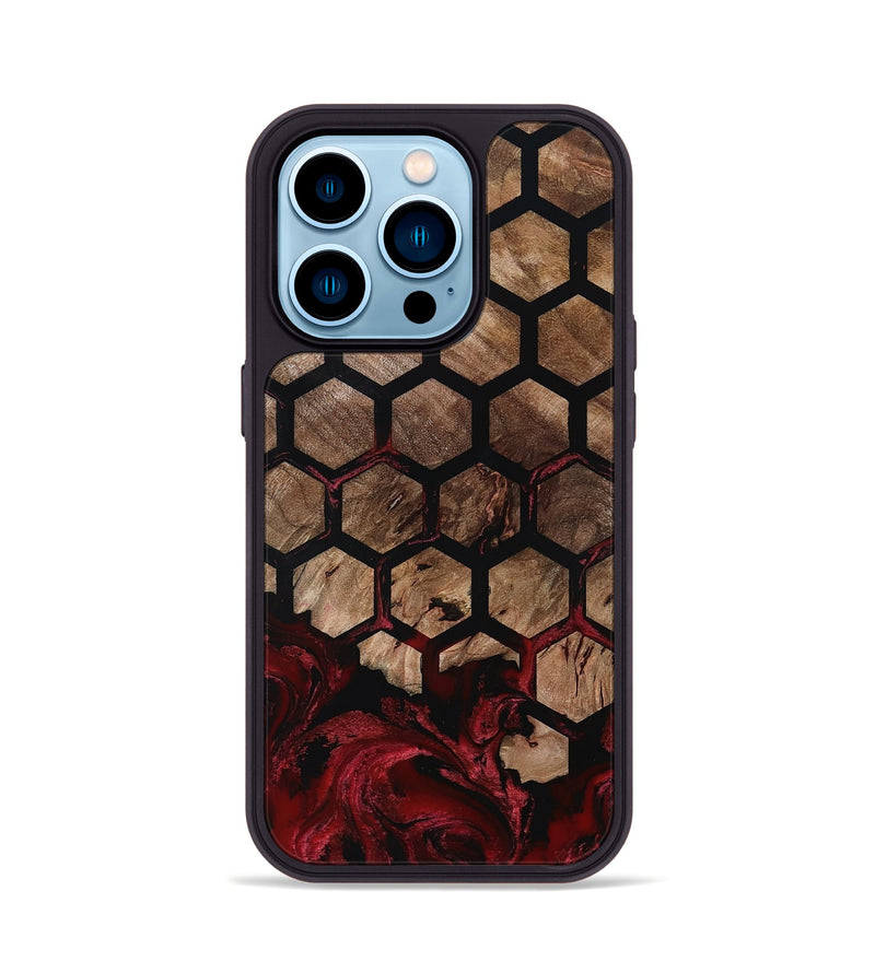 iPhone 14 Pro Wood Phone Case - Damon (Pattern, 801904)
