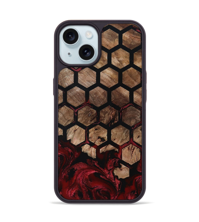 iPhone 15 Wood Phone Case - Damon (Pattern, 801904)