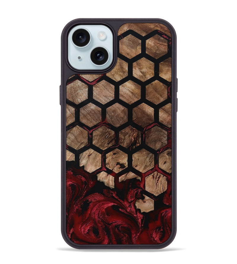 iPhone 15 Plus Wood Phone Case - Damon (Pattern, 801904)