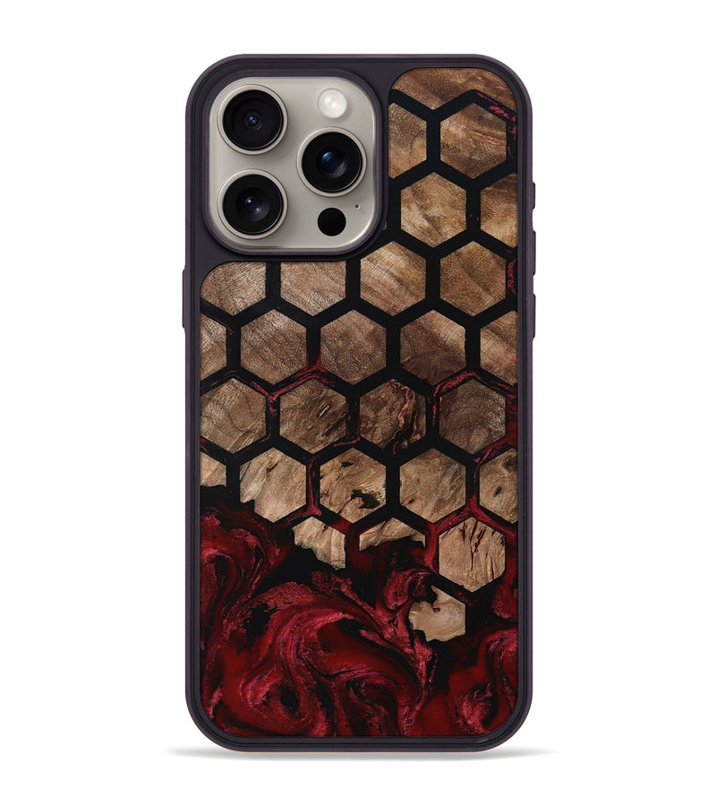 iPhone 15 Pro Max Wood Phone Case - Damon (Pattern, 801904)