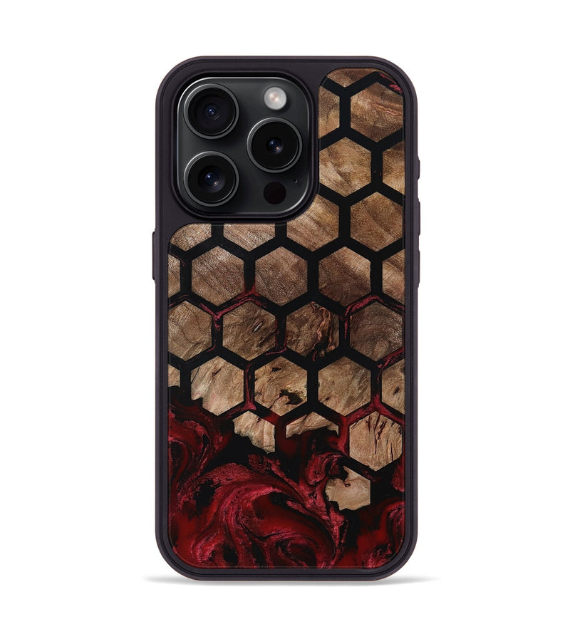 iPhone 15 Pro Wood Phone Case - Damon (Pattern, 801904)