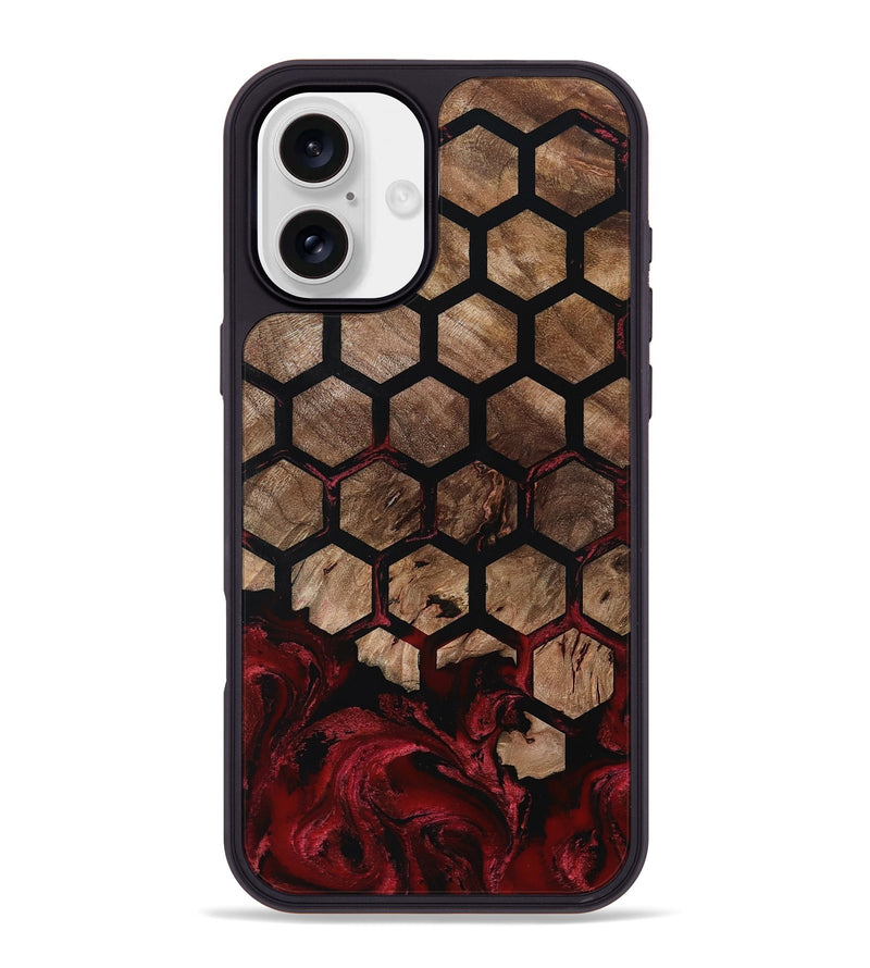 iPhone 16 Plus Wood Phone Case - Damon (Pattern, 801904)