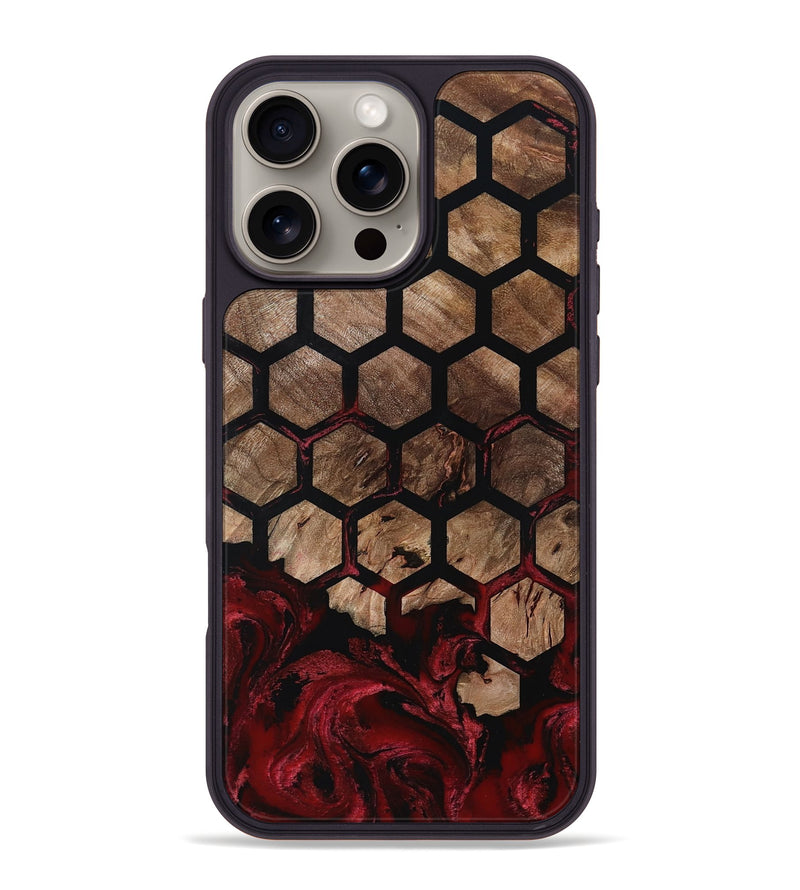 iPhone 16 Pro Max Wood Phone Case - Damon (Pattern, 801904)