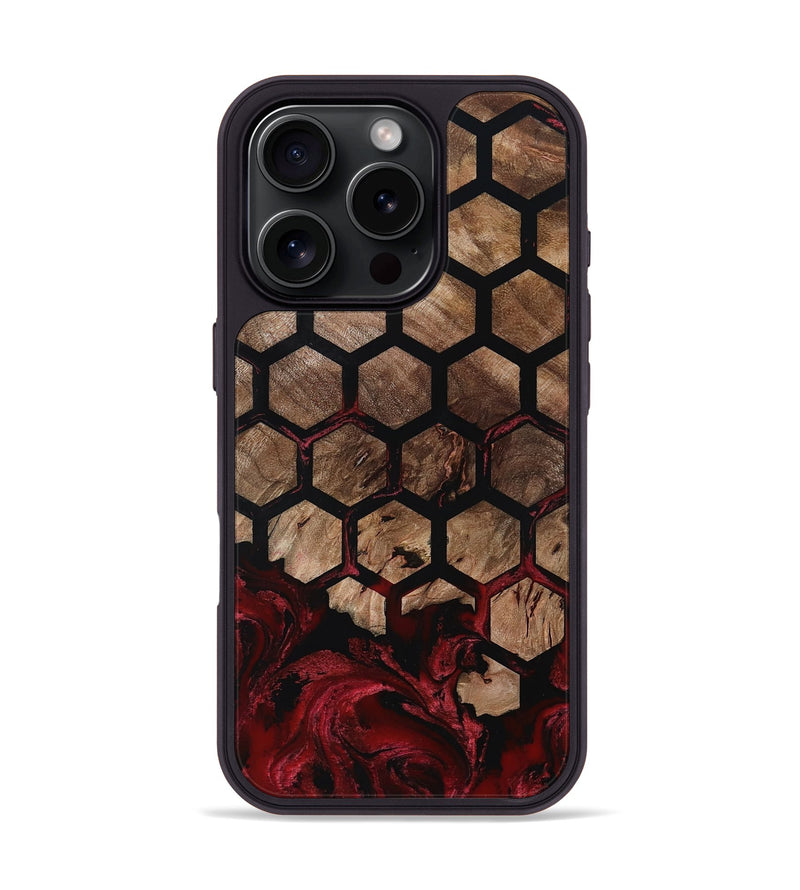 iPhone 16 Pro Wood Phone Case - Damon (Pattern, 801904)