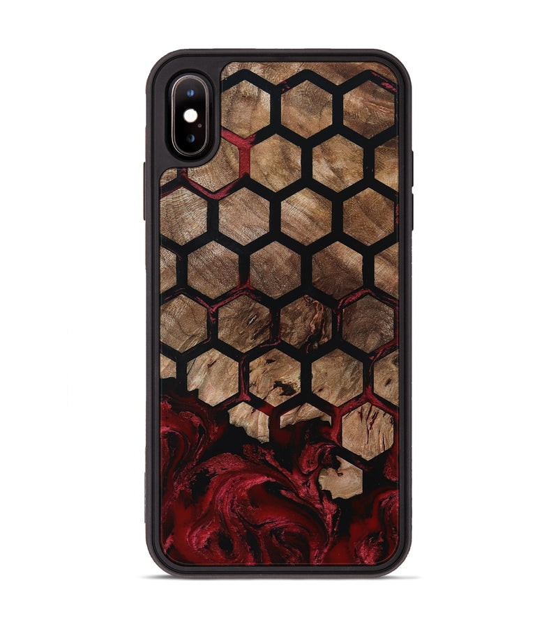 iPhone Xs Max Wood Phone Case - Damon (Pattern, 801904)