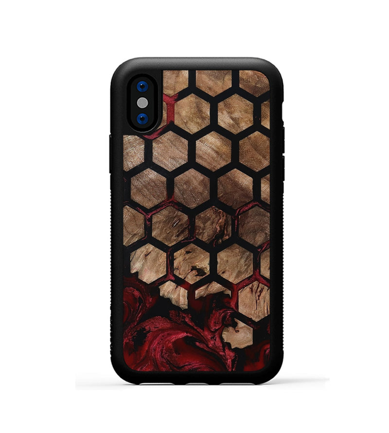iPhone Xs Wood Phone Case - Damon (Pattern, 801904)