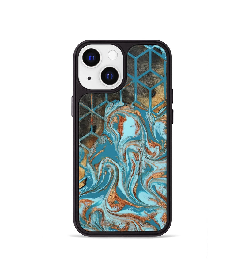 iPhone 13 mini Wood Phone Case - Velvet (Pattern, 801905)